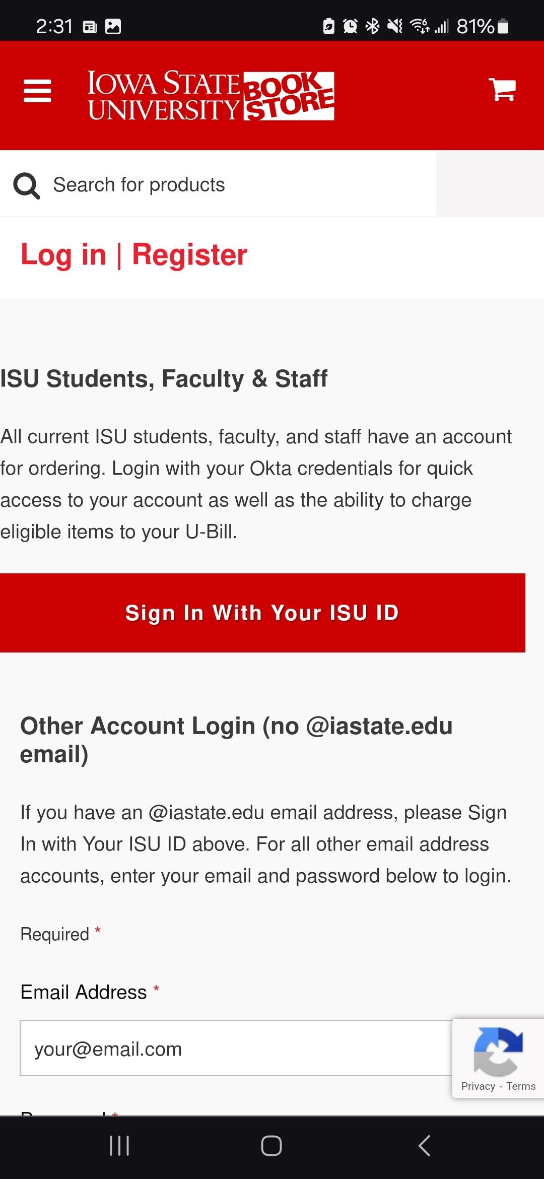 Log in to Access Plus